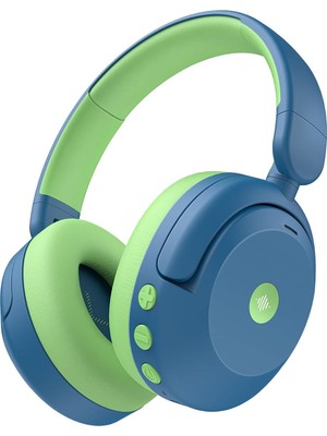 iClever BTH20 Aktif Gürültü Engelleme Özellikli Mavi Unisex Çocuk Kulak Üstü Bluetooth Kulaklık