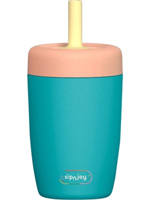 SipnJoy Strawbuddy Aqua Çelik Çocuk Tumbler 360 ml