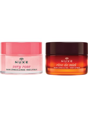 Nuxe Gül Özlü Besleyici Dudak Kremi + Rêve De Miel Besleyici Onarıcı Dudak Kremi 2'li Set