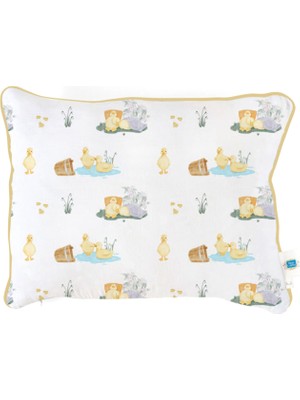 Deux Lapins %100 Petits Caneton Müslin Bebek Yastığı 45X35 cm