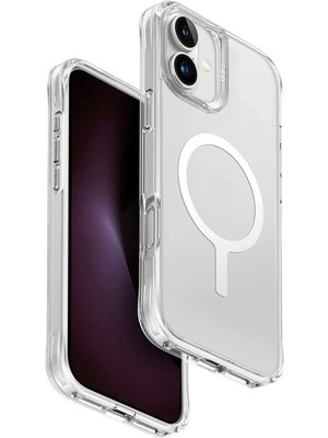 Uniq Lifepro Xtreme iPhone 16 Magsafe Uyumlu Şeffaf Telefon Kılıfı