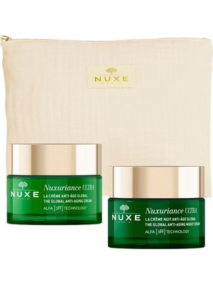 Nuxe Nuxurıance Ultra Krem + Global Anti-Aging Krem + Çanta Yaşlanma Karşıtı Cilt Bakım Seti