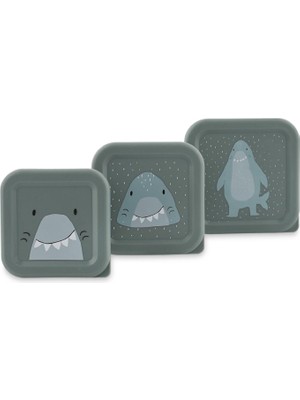 Trixie Mr.shark Turkuaz Çocuk 3'lü Atıştırmalık Kabı