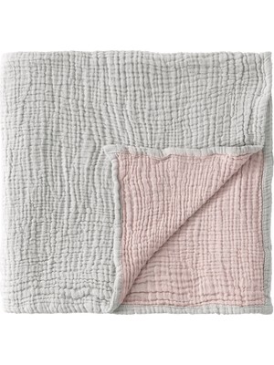 Barine Cocoon 4 Kat Müslin Blush Gri Bebek Battaniyesi