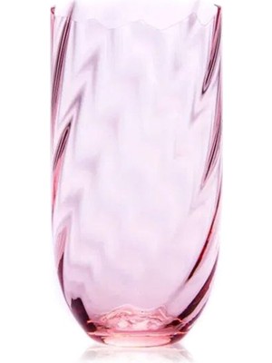 Anna Von Lipa Pembe Cam Uzun Su Meşrubat Bardağı