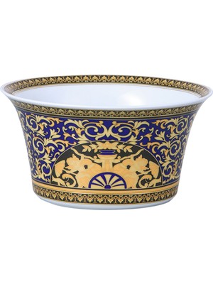 Versace Medusa Mavi Porselen Servis Kasesi 20 cm