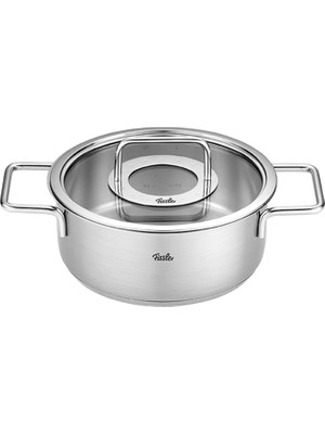 Fissler Pure Collection Cam Kapak Kısa Çelik Tencere 20 cm