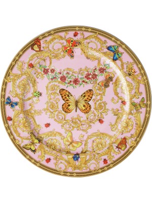 Le Jardin De Versace Renkli Desenli Porselen Servis Tabağı 30 cm