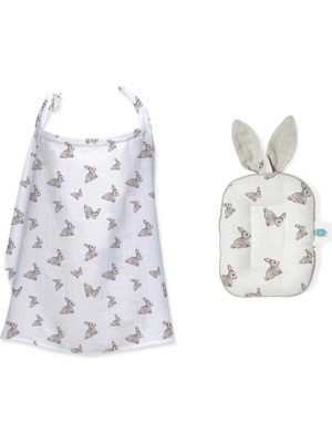 Deux Lapins Iconique Lapin Pamuklu 2'li Emzirme Seti