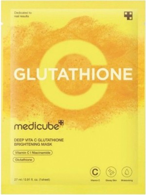 Medicube Deep Vita C Glutathione Brightening Mask Parlaklık Veren Yüz Maskesi 27 ml