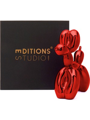 Editions Studio Art Jeff Koons Balloon Dog Kırmızı Heykel