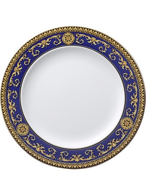 Versace Medusa Mavi Porselen Yemek Tabağı 27 cm