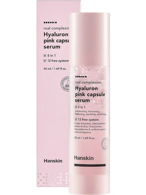 Hanskin Hyaluron Pink Capsule Yağ Kapsüllü Nemlendirici Cilt Serumu 50 ml
