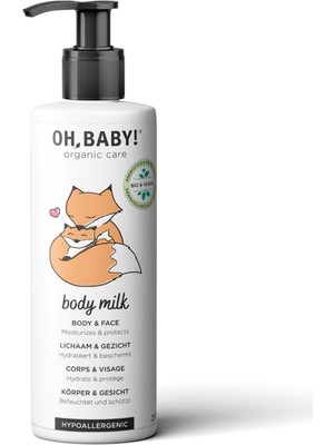 Oh Baby Care Bebekler Için Nemlendirici Süt 250 ml