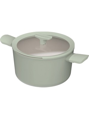 Berghoff Balance Sage Yapışmaz Seramik Kapaklı Alüminyum Tencere 24 cm