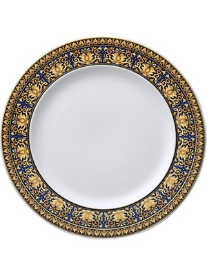 Versace Medusa Mavi Porselen Pasta Tabağı 22 cm