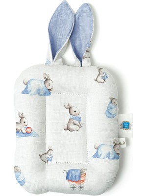 Deux Lapins Bébé Lapin Müslin Bebek Emzirme Yastığı