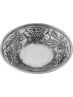 Valpeltro Kalay Dekorlu Yuvarlak Servis 19 cm