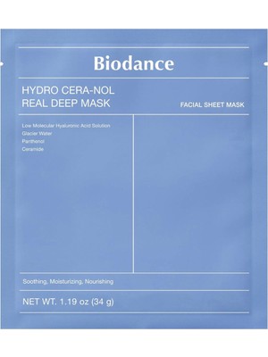 Biodance Hydro Cera-Nol Real Deep Mask Nemlendirici Yüz Maskesi