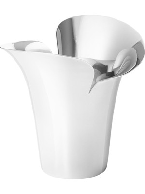 Georg Jensen Bloom Geometrik Formlu Çelik Vazo