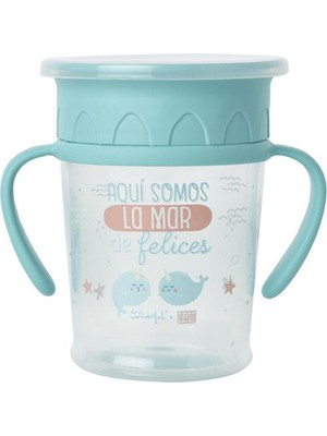 Saro Kulplu 360° Derece Içilebilen Yeşil 6 Ay+ Kulplu Alıştırma Bardağı 270 ml
