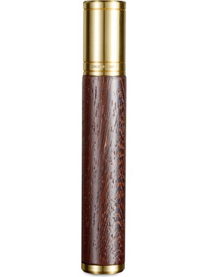 Cigarloong Kahve Gold Ahşap Metal Tekli 60 Ring Puro Kılıfı