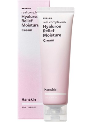 Hanskin Hyaluron Relief Cream Hyaluronik Asit Nemlendirici Rahatlatıcı Yüz Kremi 50 ml