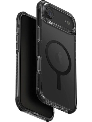 Uniq Combat iPhone 17 Air Magsafe Uyumlu Siyah Telefon Kılıfı