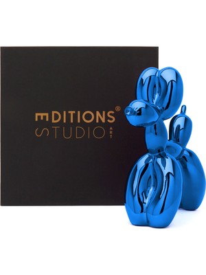 Editions Studio Art Jeff Koons Balloon Dog Mavi Heykel