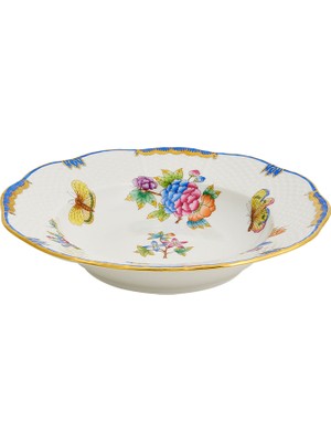 Herend Victoria Desenli Porselen Çorba Tabağı 21 cm