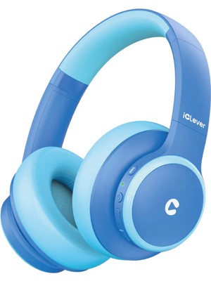 iClever BTH26 Aktif Gürültü Engelleme Özellikli Mavi Unisex Çocuk Kulak Üstü Bluetooth Kulaklık