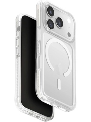 Uniq Combat iPhone 17 Pro Magsafe Uyumlu Beyaz Telefon Kılıfı