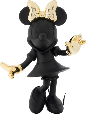 Leblon Delienne Mickey Welcome Siyah Gold 31 cm Heykel