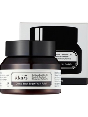 Klairs Gentle Black Sugar Facial Polish Scrub Fiziksel Peeling 110GR