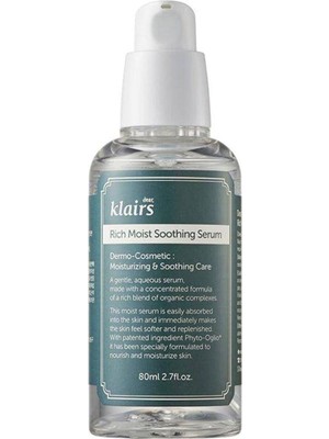 Klairs Rich Moist Soothing Nemlendirici Cilt Serumu 80 ml