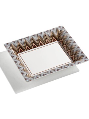 Missoni Home Zikzak Desenli Porselen Tabak