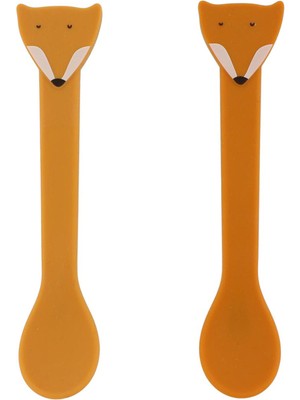 Trixie Mr.fox Turuncu Silikon 2'li Çocuk Kaşık Seti