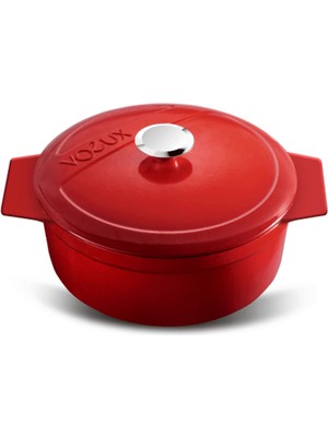 Voeux Kitchenware L'amour Kırmızı Döküm Mini Güveç Tencere 10 cm