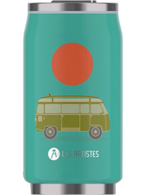 Les Artistes Paris West Coast Çelik Isı Yalıtımlı Kutu Termos Matara 280 ml