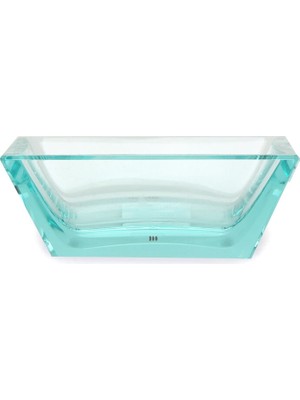 Moser Sarı Kare Formlu Kristal Kül Tablası