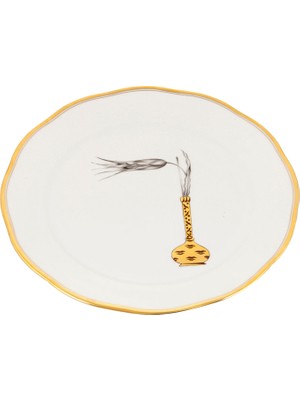 Herend Lale Desenli Renkli Porselen Yemek Tabağı 26 cm