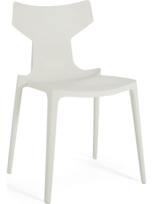 Kartell Re Beyaz Yemek Odası Sandalyesi