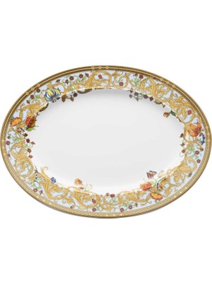 Le Jardin De Versace Porselen Oval Servis Tabağı 34 cm