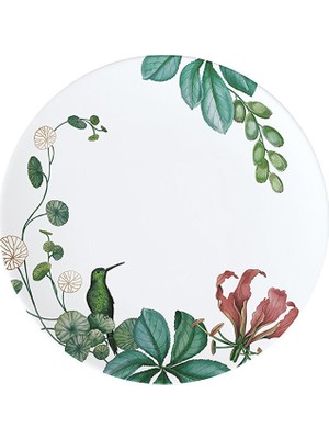 Villeroy & Boch Avarua Tropik Desenli Porselen Pasta Tabağı 22 cm