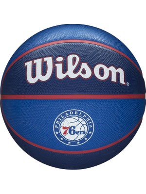 Wilson WTB1300XBPHI  Nba Team Tribute Philadelphia 76ERS No 7 Basketbol Topu Mavi Renkli Model