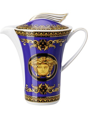 Versace Medusa Mavi Porselen Sütlük