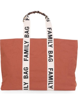 Childhome Family Bag Signature Kiremit Kanvas Anne Bebek Bakım Çantası