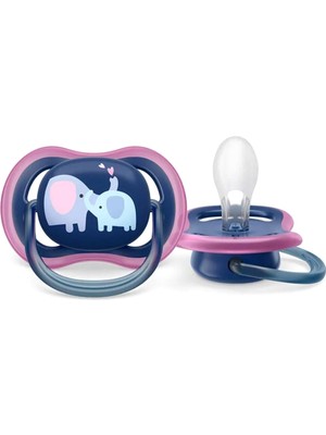 Philips Avent Pembe Mavi Silikon 18+ Ay 2'li Ultra Air Gece Emziği