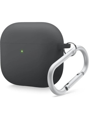 Ka-Elago Airpods 4 Liquid Siyah Silikon Kulaklık Kılıfı