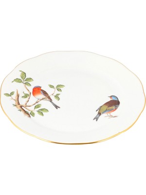Herend Songbird Desenli Porselen Yemek Tabağı 28.8 cm